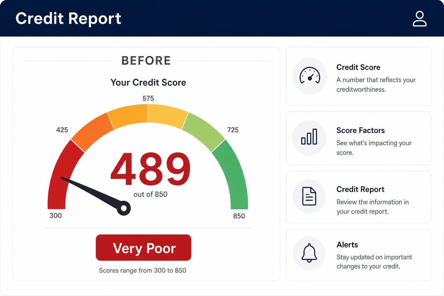 Anthony D. credit report — before